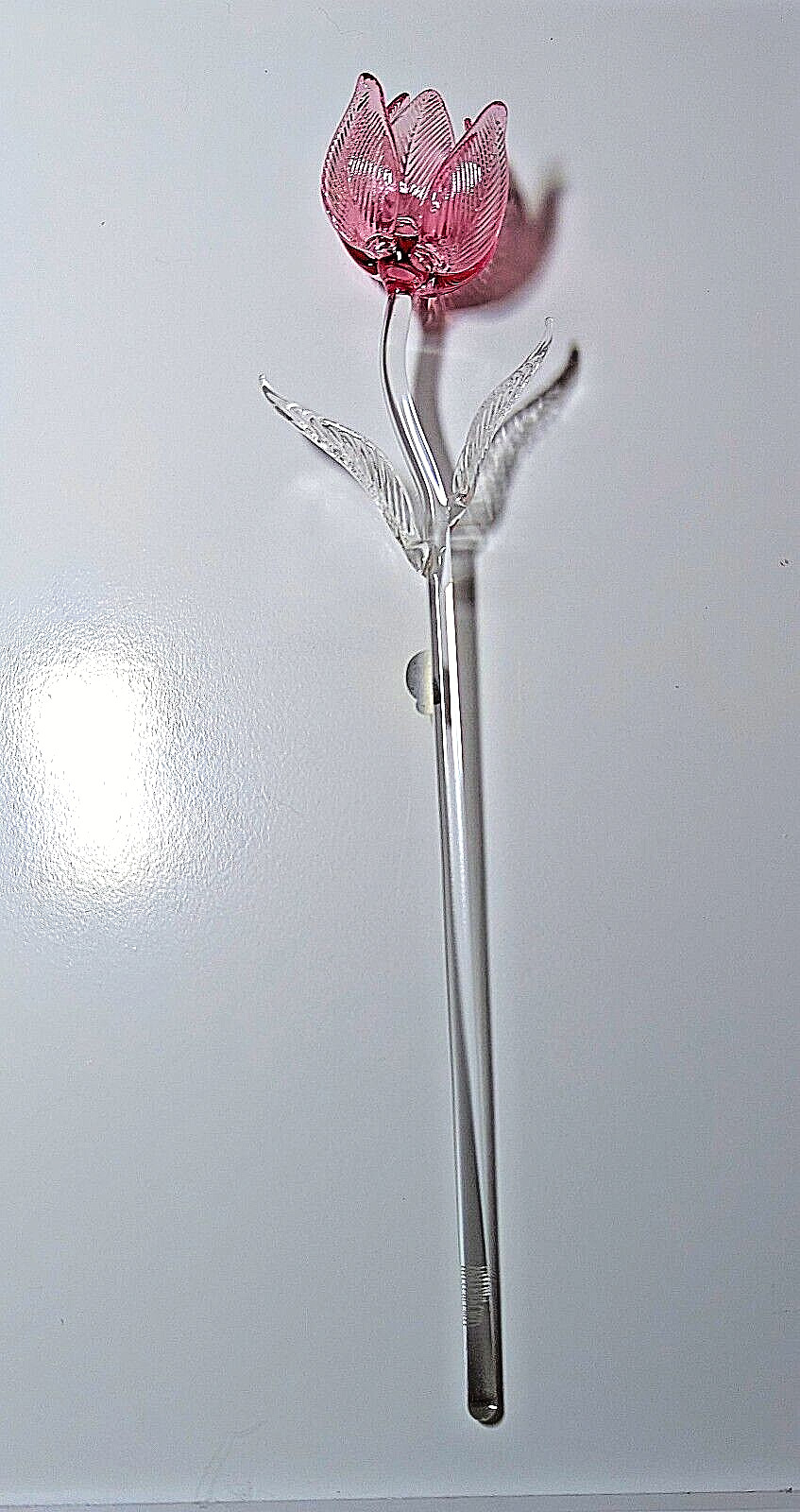 Waterford Fleurology Pink 14.5" Tulip Flower! NIB!