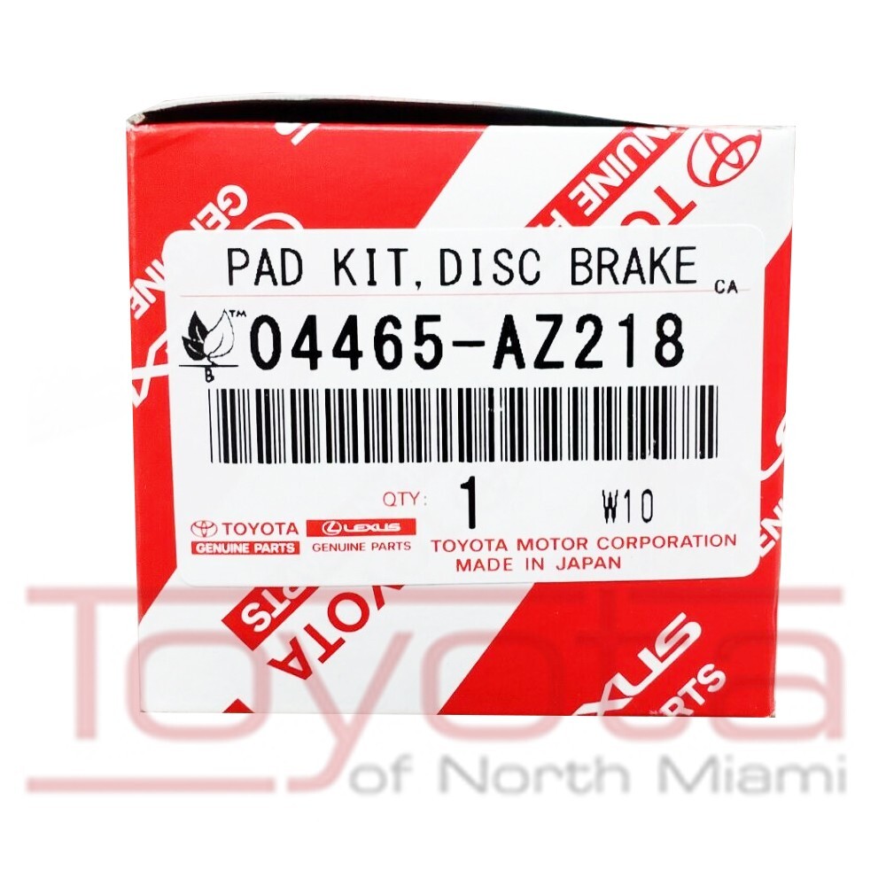 OEM Toyota Corolla Rear Drum Shoes 04495-02050 & Front Brake Pads 04465-AZ218