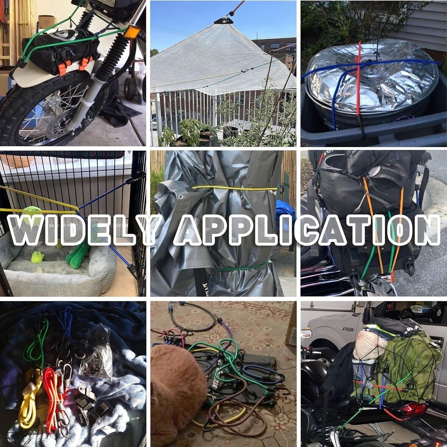 Cartman 32 Piece Bungee Cords Assortment Jar