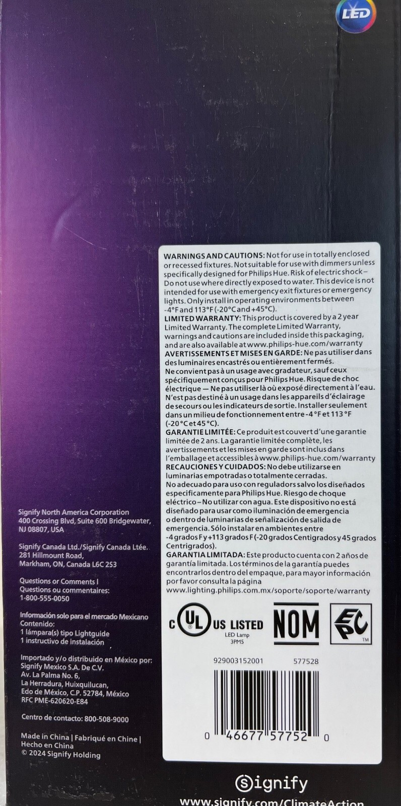 Philips-Hue LightGuide Edison (ST23) -FREE SHIPPING