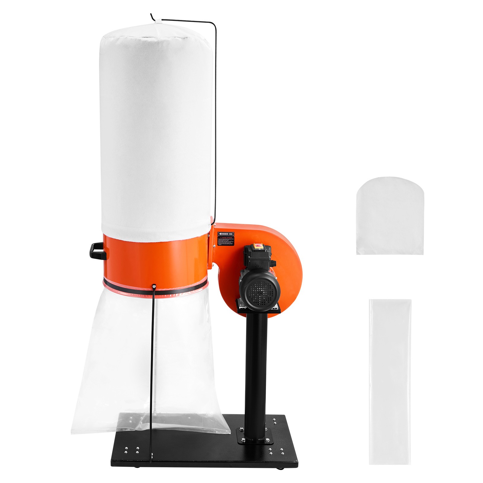 Uimoso 800 CFM Dust Collector with 2.5 Micron Filter and 3400 RPM Vortex Cone