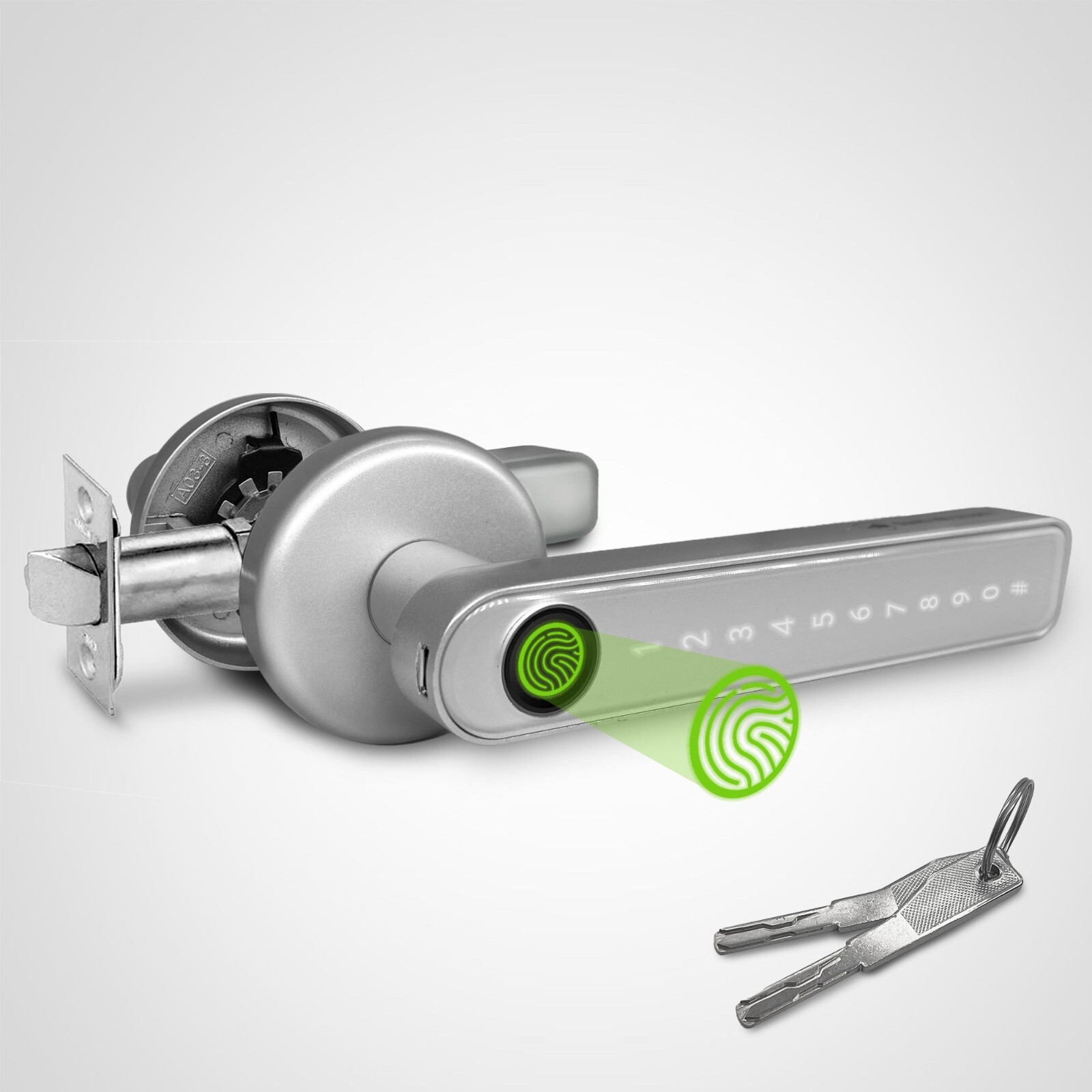 Biometric Smart Lock Ziplock | Handle Lock w/ 4-Ways to Unlock