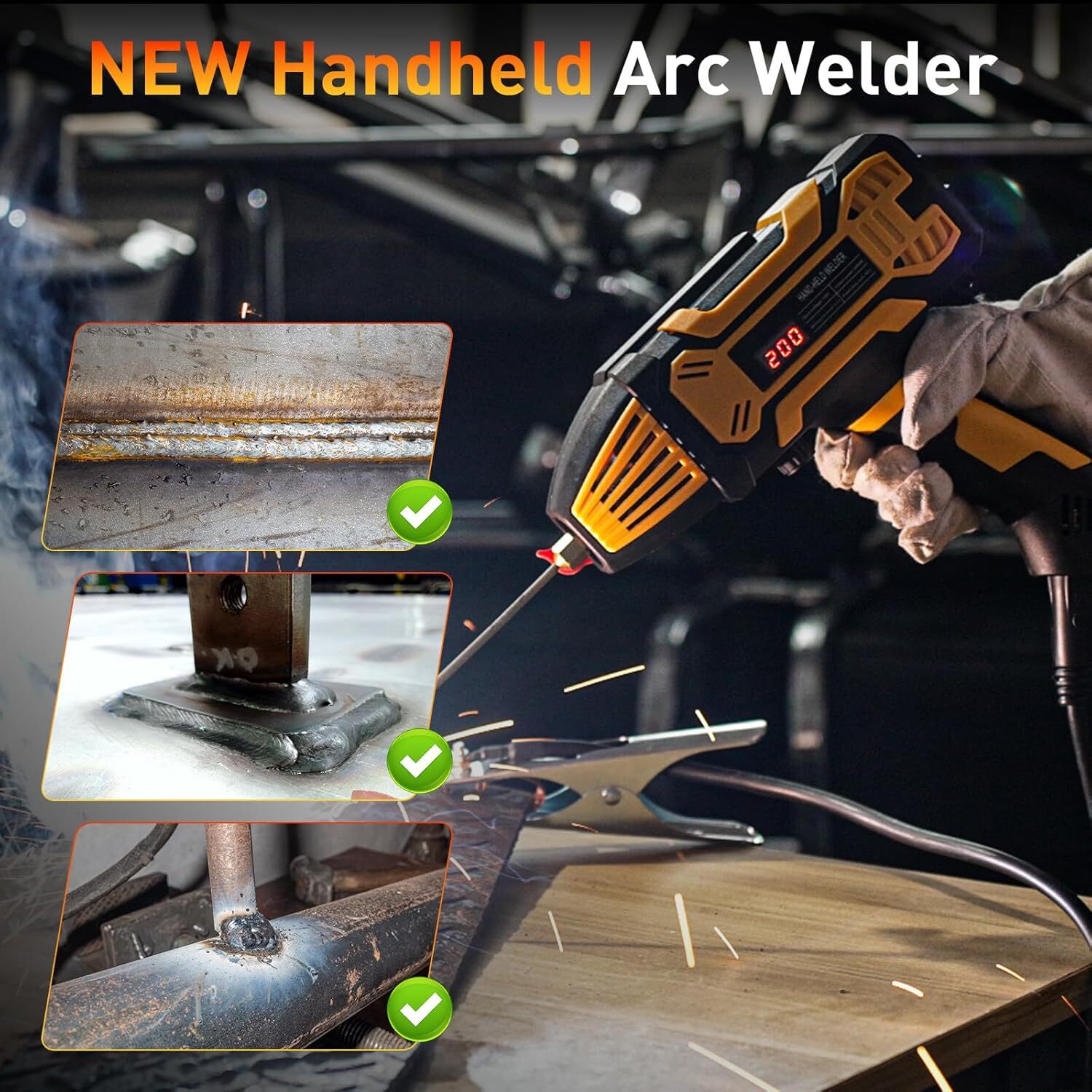 Portable 110V ARC Welder IGBT Inverter Welder Kit Handheld Stick Welding Machine