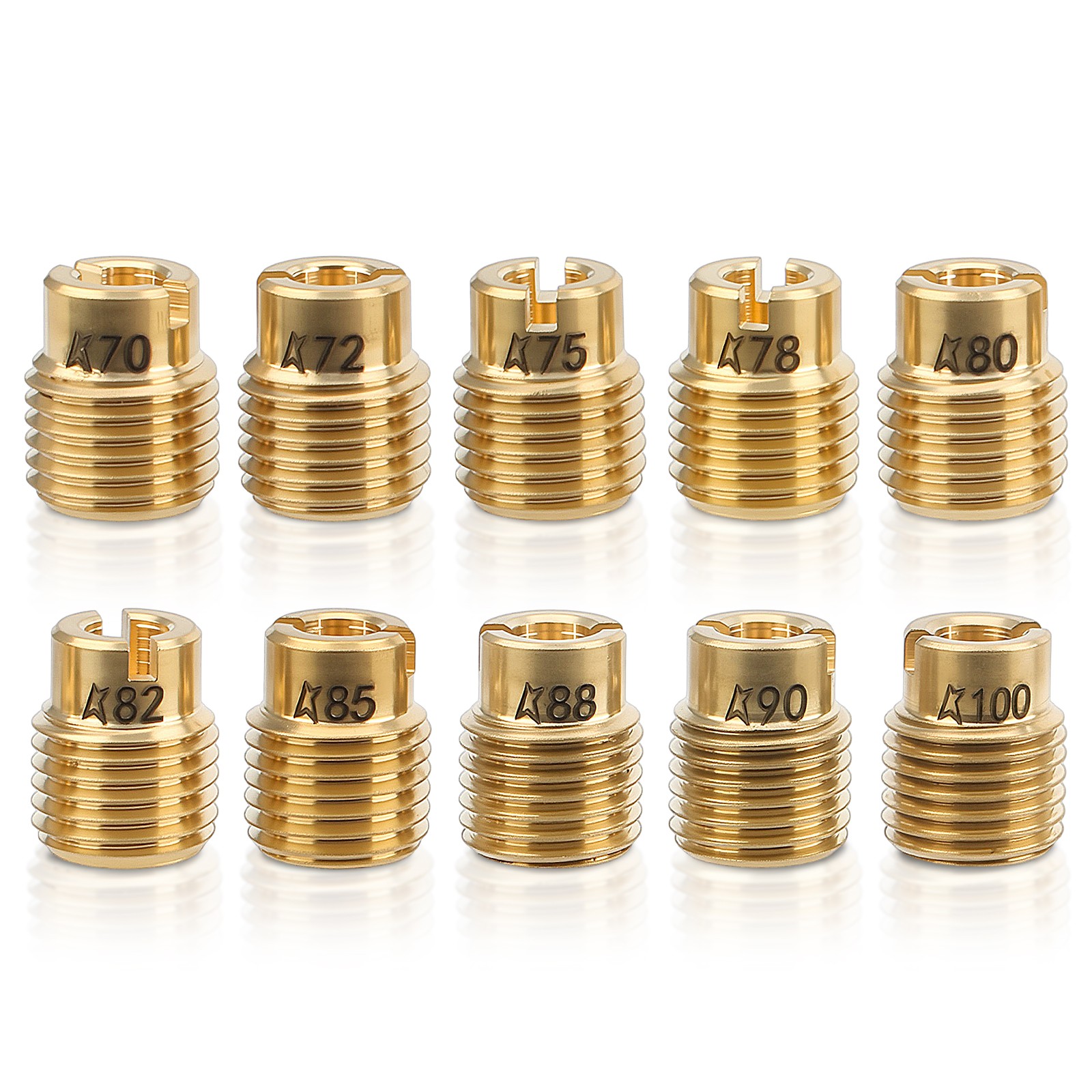 10pcs Carburetor Main Jet Kit for Honda GX160 GX200 GX390 Predator 212cc