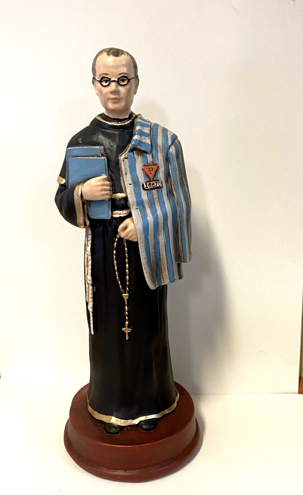 Saint Maximilian Kolbe 8.5" Statue New, from Colombia #L024