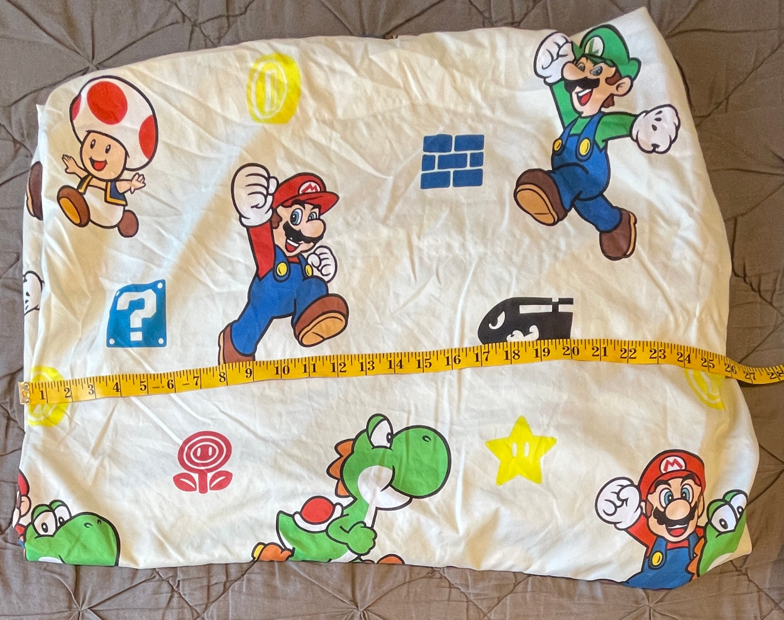 Super Mario Bros Full Sheet Set | Flat & Fitted Sheets | Some Snags