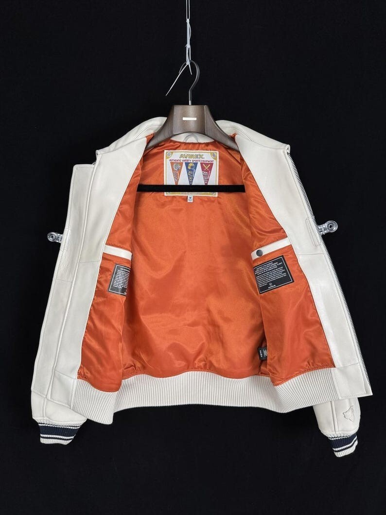 Avirex x KITH Knicks Varsity Jacket NBA New York Cream Bomber Limited Edition