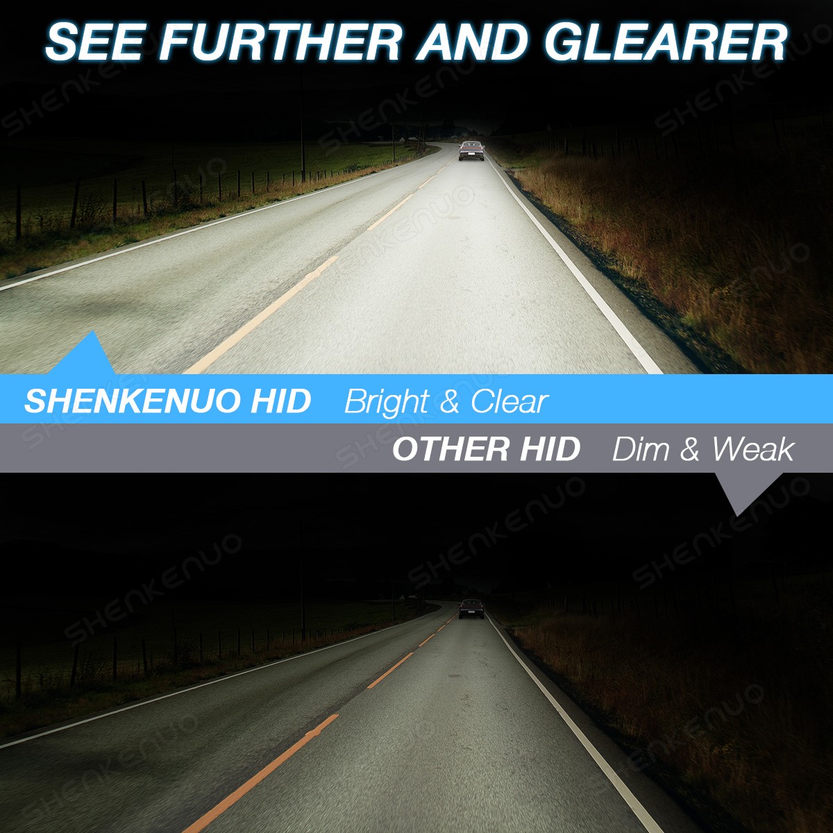 2X D2S D2R LED Headlight Bulb Replace HID Xenon Super White 6000K Conversion Kit