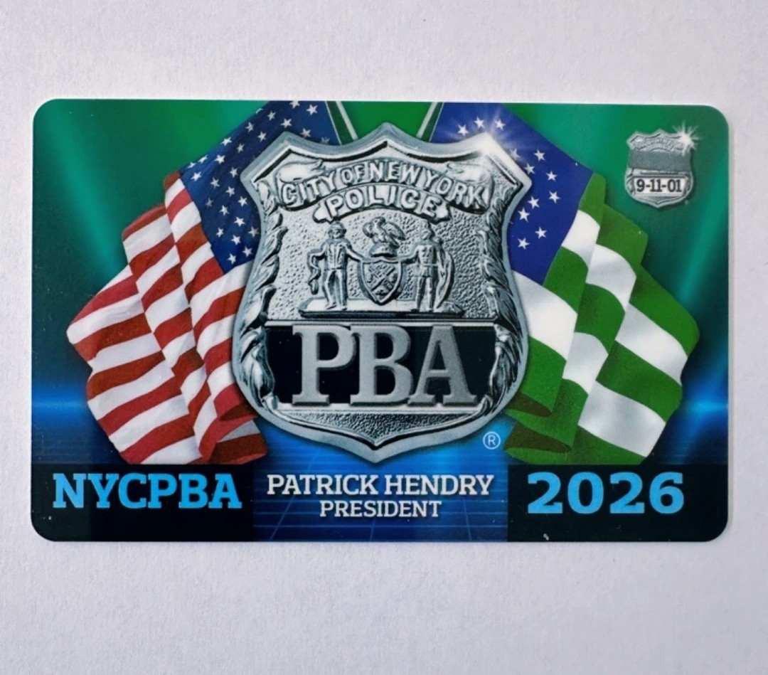 1 NEW NYPD  CARD Twenty Twenty Six. Not DEA Not SBA. Free Shipping.
