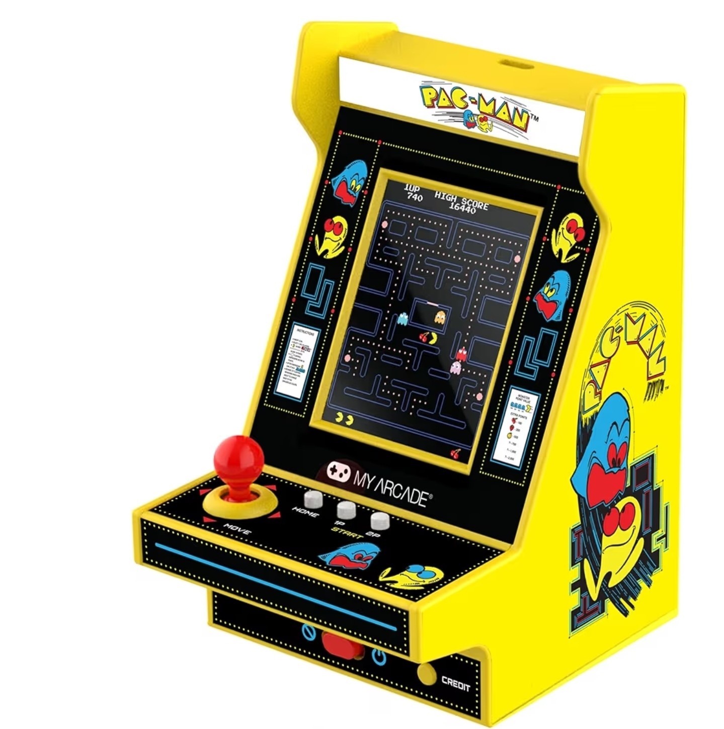 My Arcade Pac-Man Micro Player Pro: 6.75" Handheld Retro Mini Arcade, Arcade ...