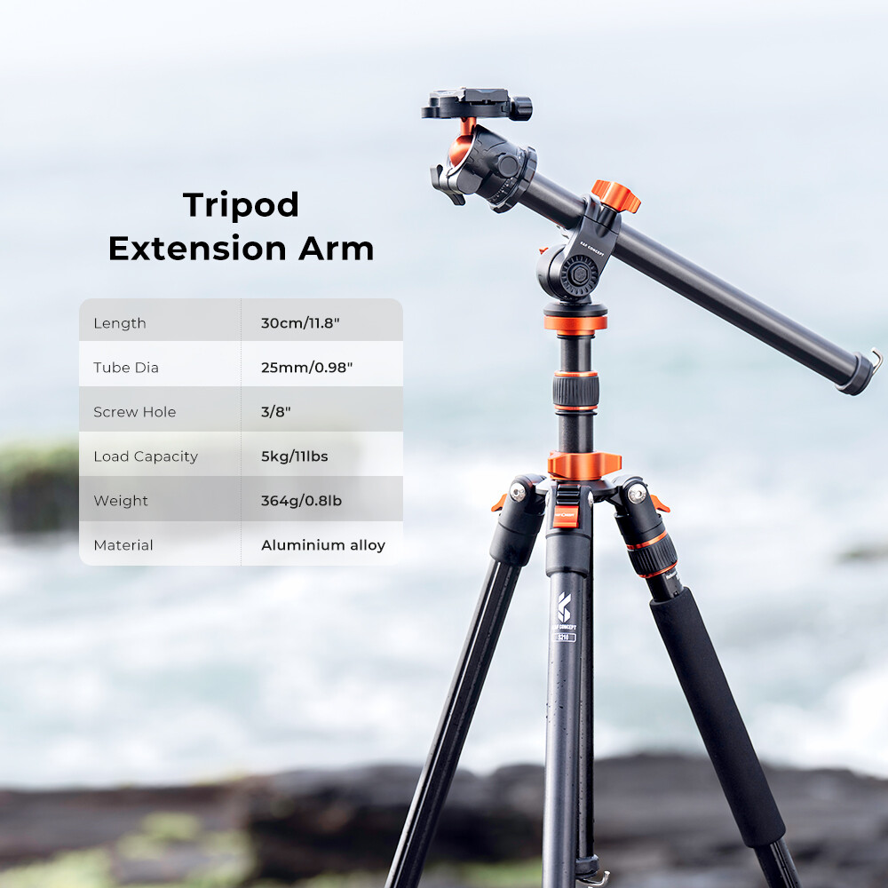 K&FConcept Magnesium Alloy Camera Tripod Multi-Angle Center Column Extension Arm