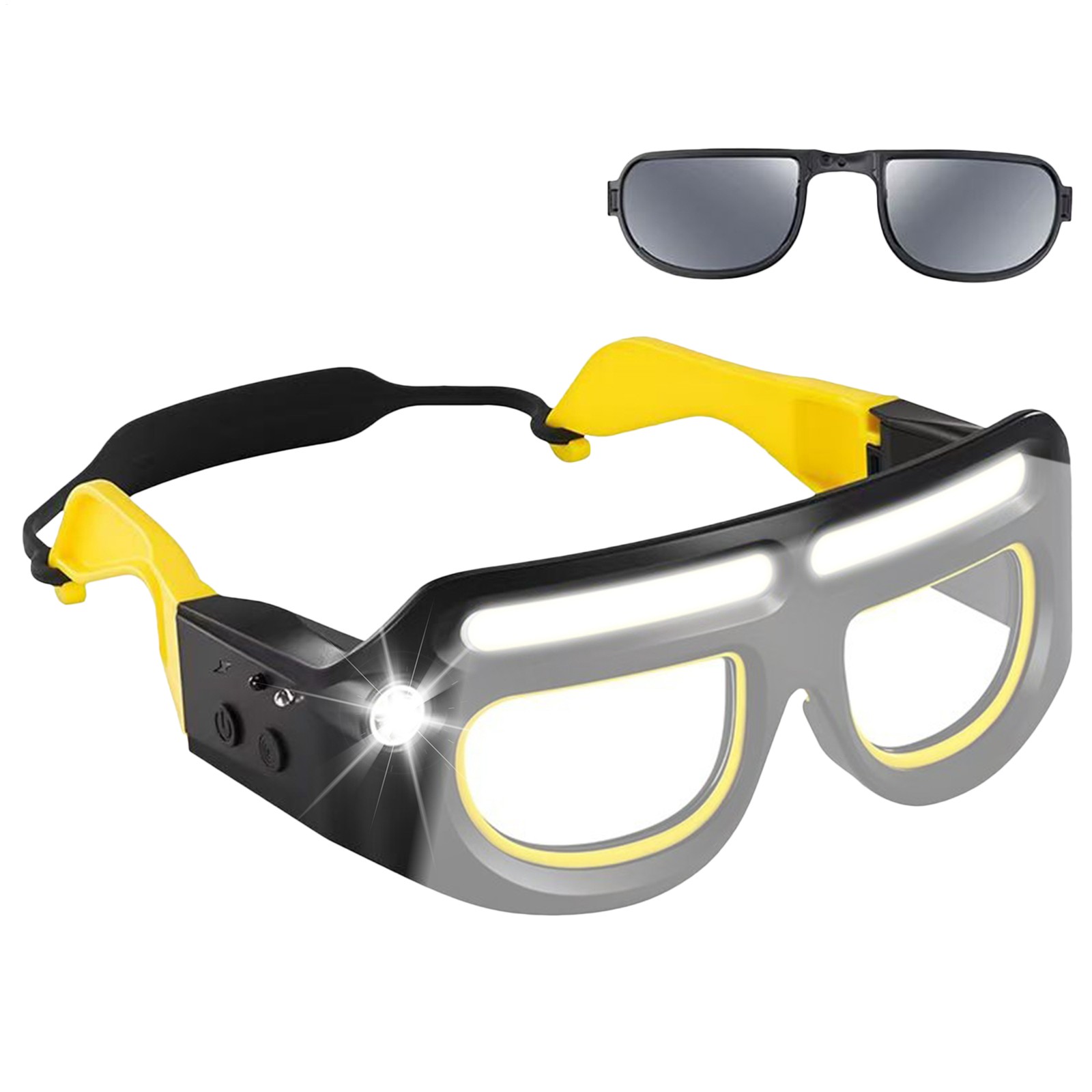 5 Modes LED Glasses Headlights Safety Eyeglass Lamp Work Lights Cycling Recharge