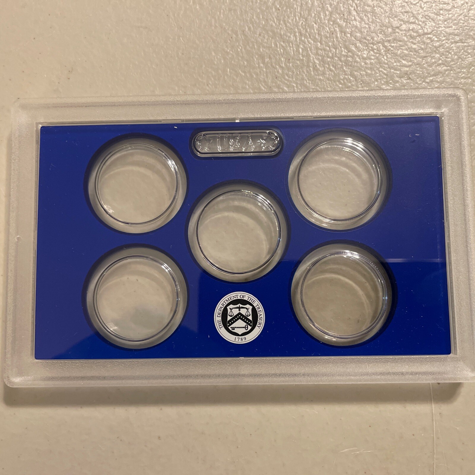 1 Coin Holder US Mint Case Supplies NO COINS holds 5 Quarters