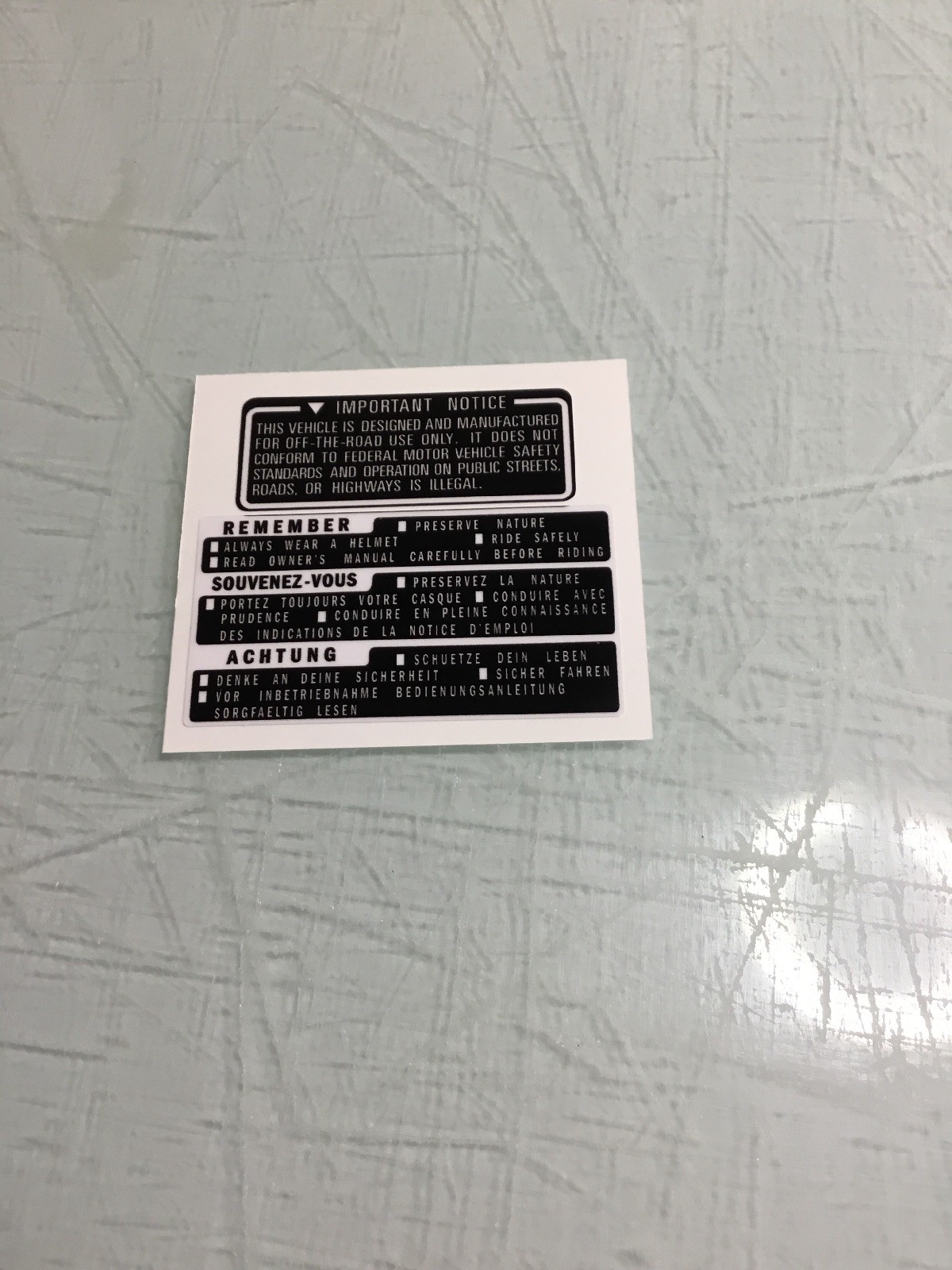 Honda 1985 85 ATC200 ATC 200 Tank Decal Set 200s ATC200s H317 H150