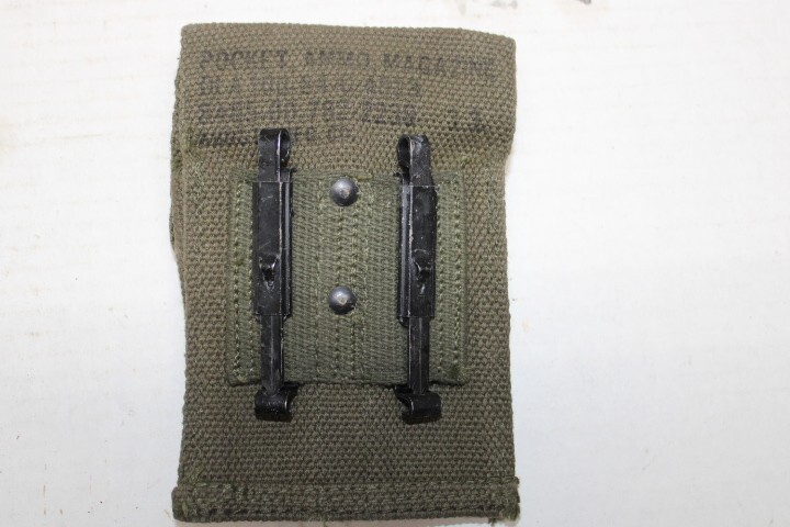 US Military Issue Vietnam Era 1911 Canvas Magazine Pouch NOS