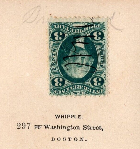 BOSTON Civil War Union Military Man Goatee Rev Stamp over ID CDV by WHIPPLE