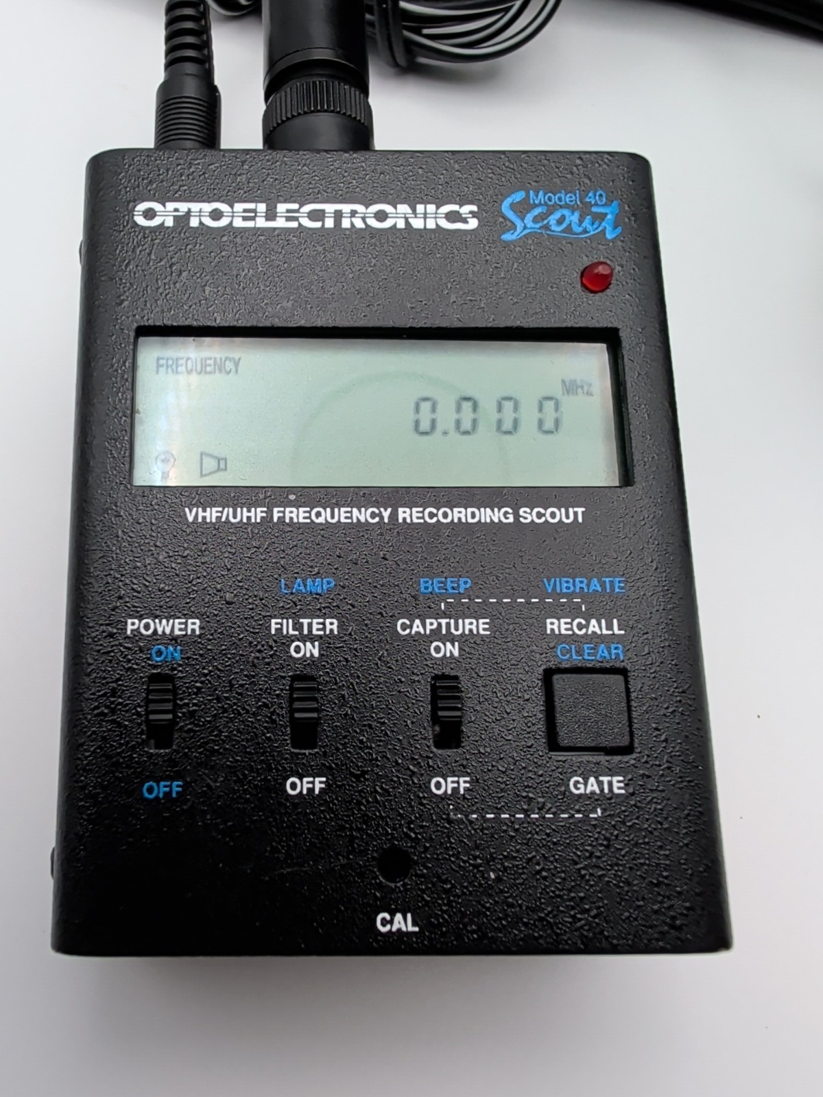 Optoelectronics Scout Model 40 VHF/UHF Frequency Counter Recorder | Tested Used