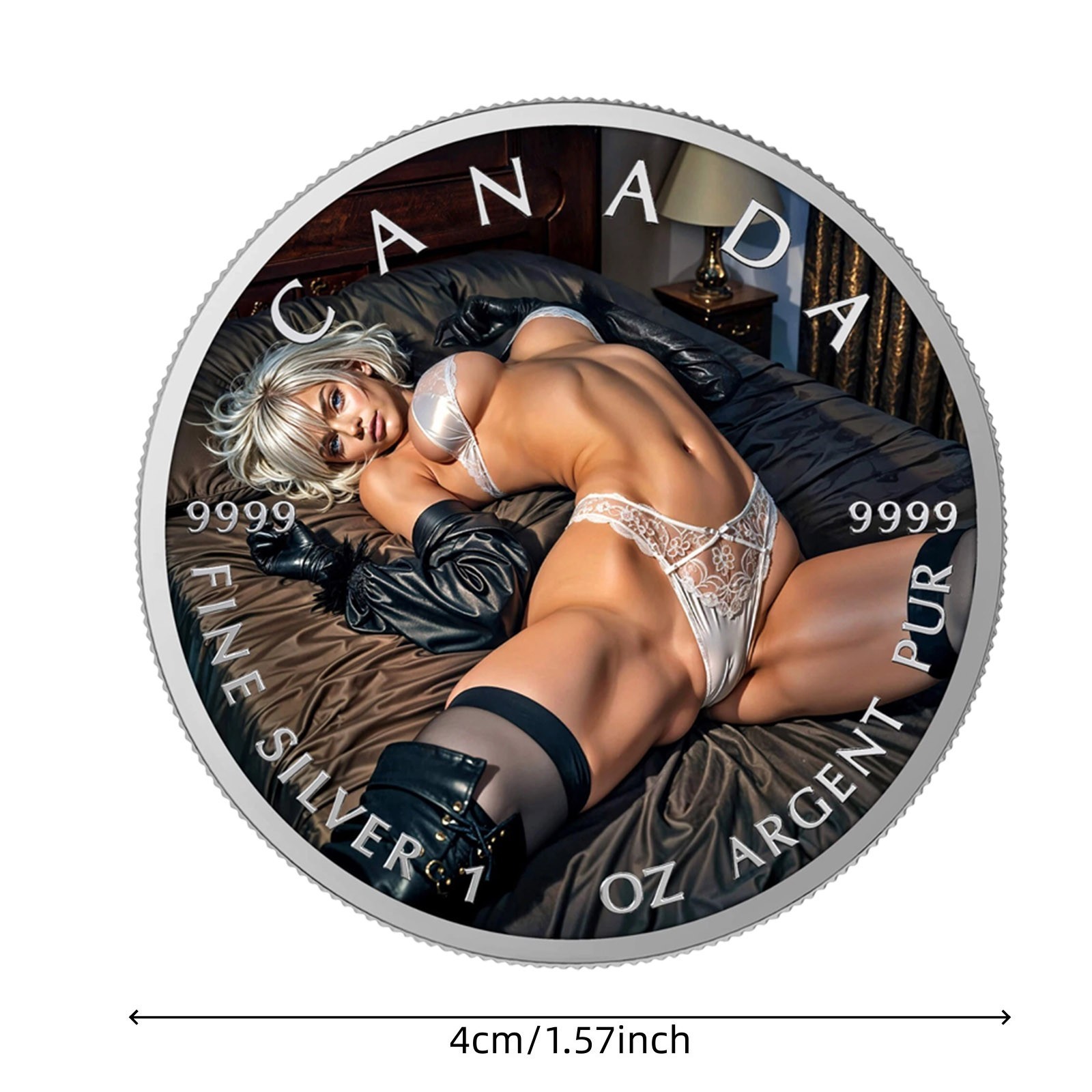 Canada 2026 Waiting Much ℕ𝕒𝕦𝕘𝕙𝕪𝕊𝕖𝕪𝕋𝕖Girl Silver-plated coins