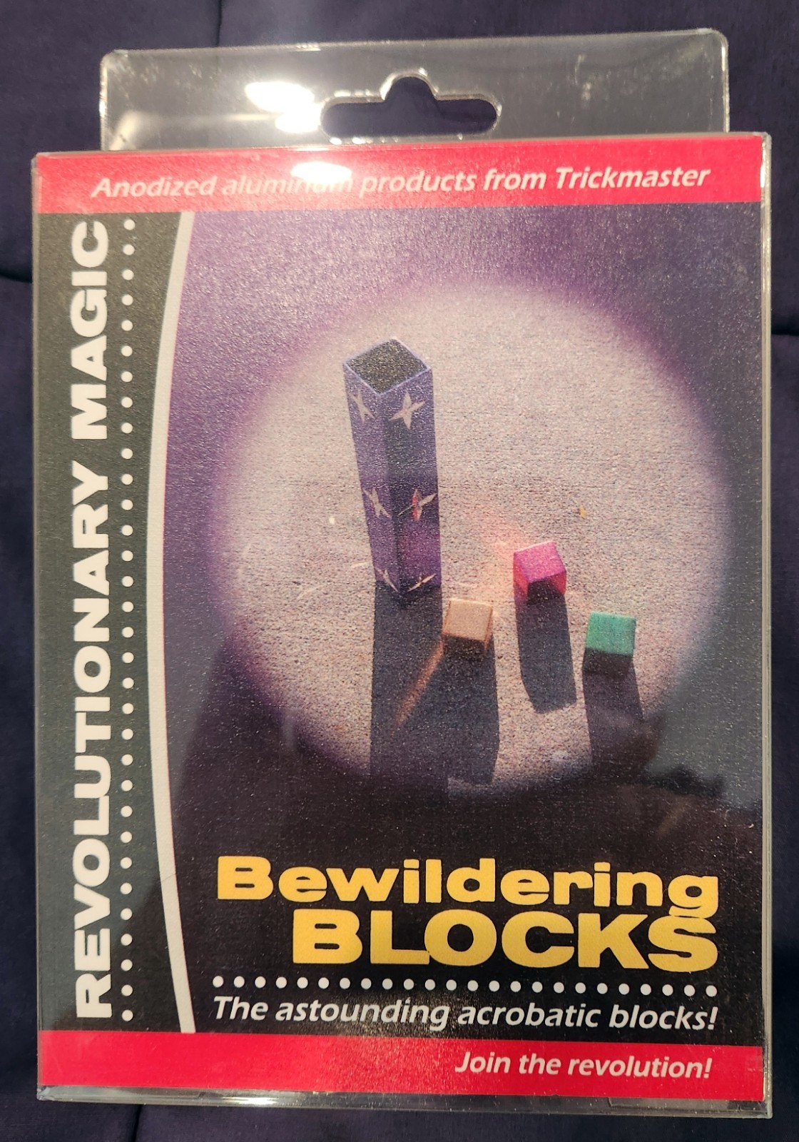 BEWILDERING BLOCKS - anodized aluminum - new - beautiful magic