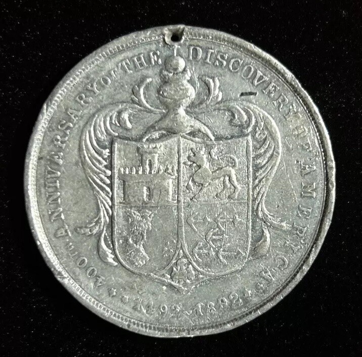 1492-1892 Discovery of America Christopher Columbus Bust So-Called Dollar HK-231