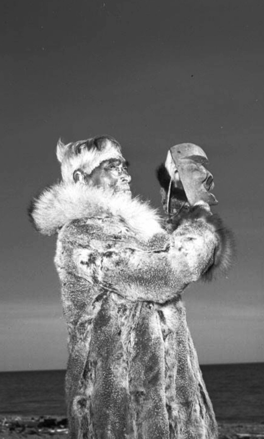 Inuit; King Island, Alaska, Shaman's Maskette (late 19th)