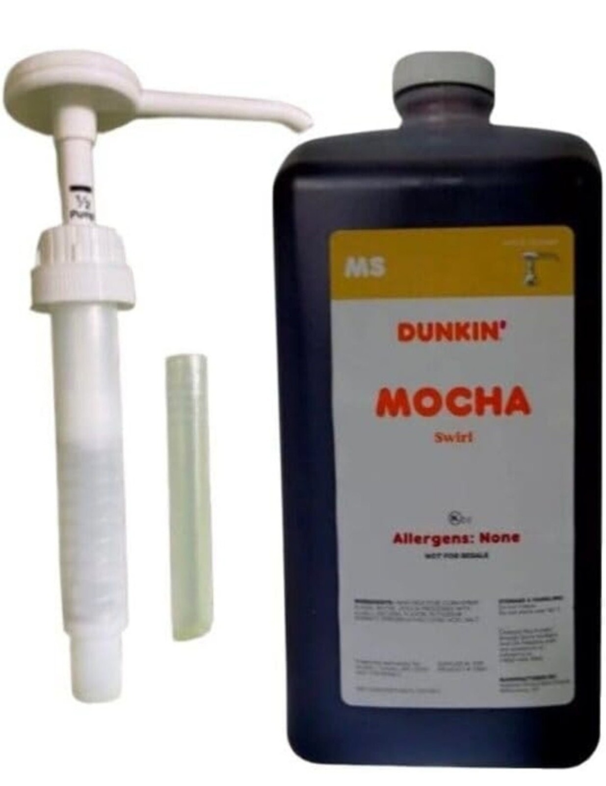 Dunkin Donuts Mocha Swirl 64 Oz Jug FREE SHIPPING, EXP 90+ Days From Purchase