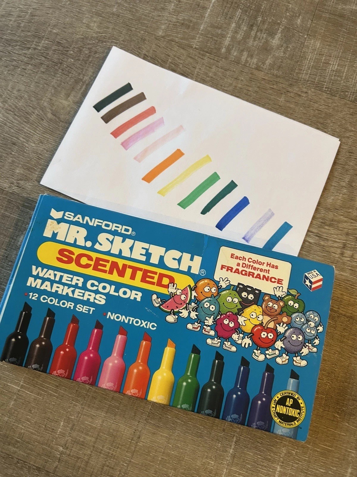 VTG Mr Sketch Scented Markers 12 Ct 1991 Sanford USA Box Tested 90s Nostalgia