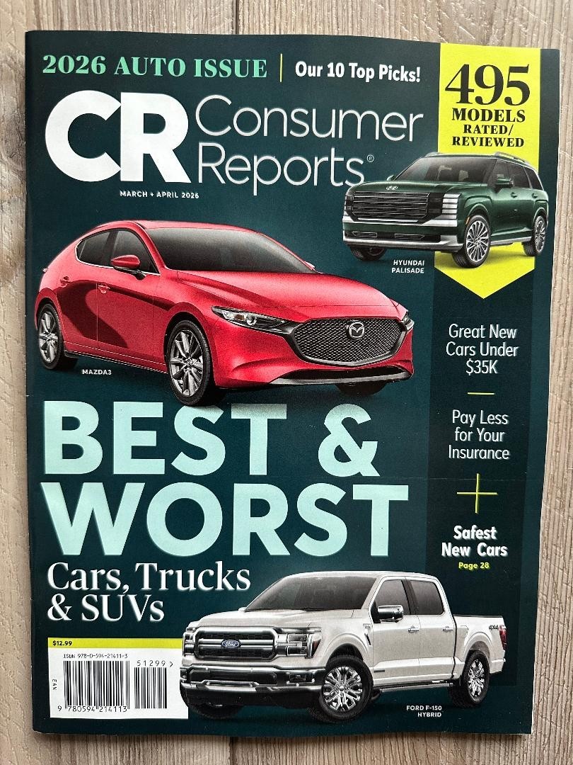 2026 AUTO Issue Buying Guide CONSUMER REPORTS 495 Ratings & Reviews BEST & WORST