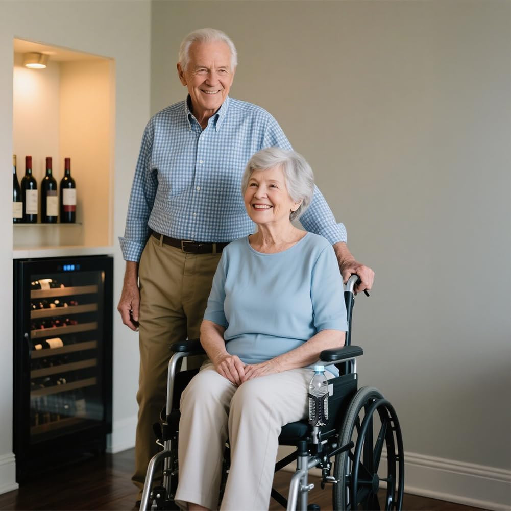 Universal Walker Cup Holder, Wheelchair Cup Holder, Rollator Accessories, Bottle