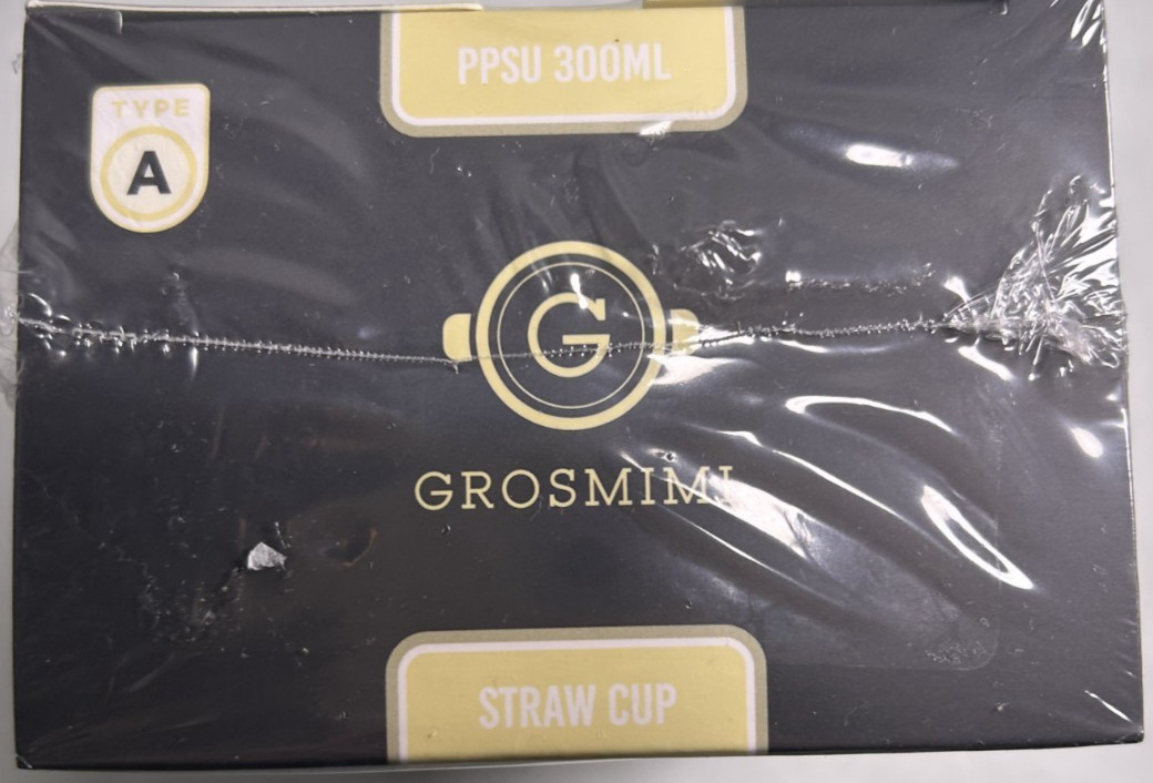 GROSMIMI Spill Proof MAGIC Sippy Cup Straw Handles BUTTER YELLOW Type A Sealed