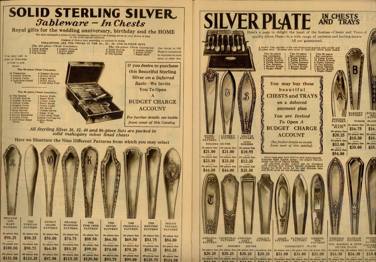 1920s Antique Catalog/Order Form "JEWELRY WATCHES SIVER PURSES CLOCKS" VG Boston