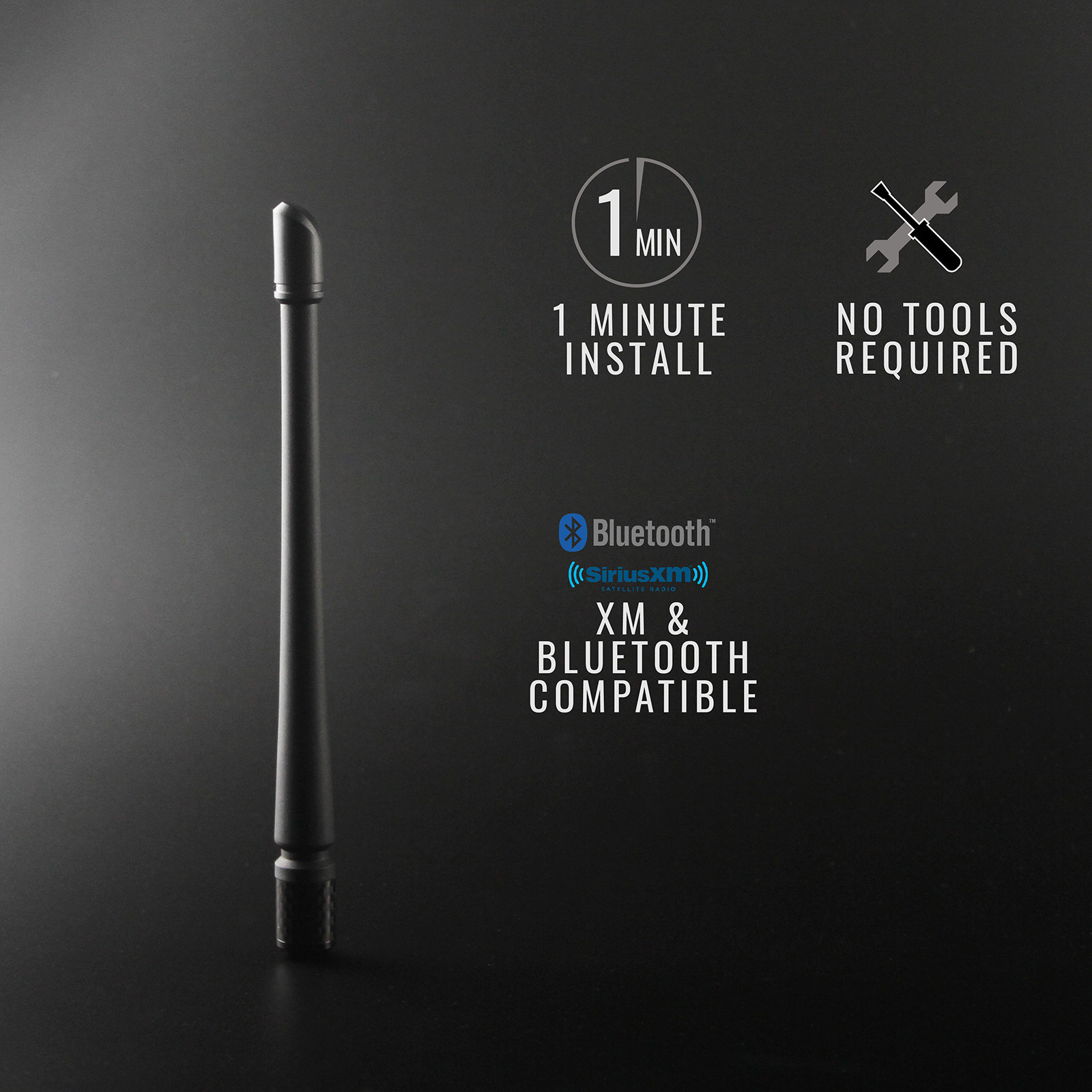 Rydonair 7" Antenna Replacement for 2000-2022 Toyota Tundra Tacoma FJ Cruiser