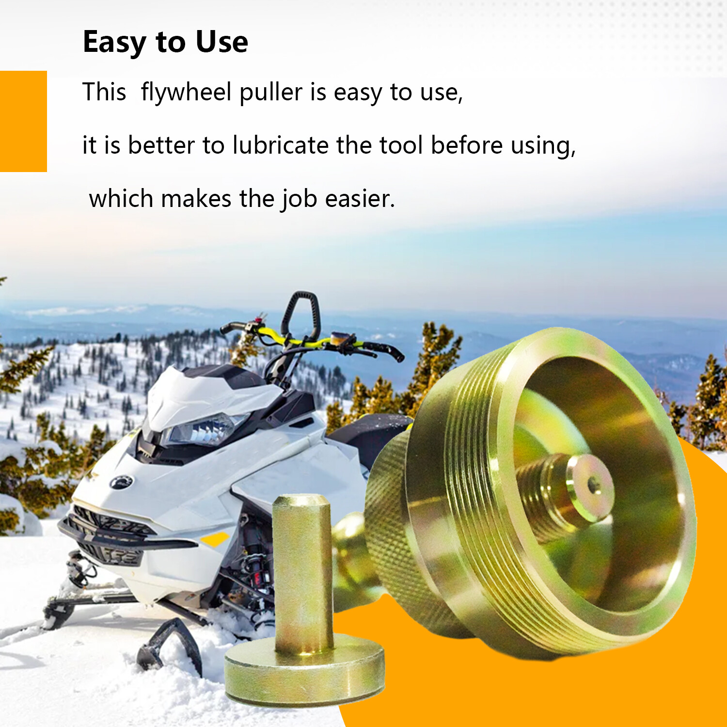 Snowmobile Flywheel Puller Remover Tool Kit for Ski Doo Renegade 600R 850 17-21