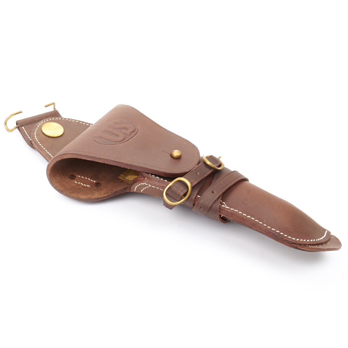 US WWI WW2 M1912 Colt 1911 .45 Holster Embossed US