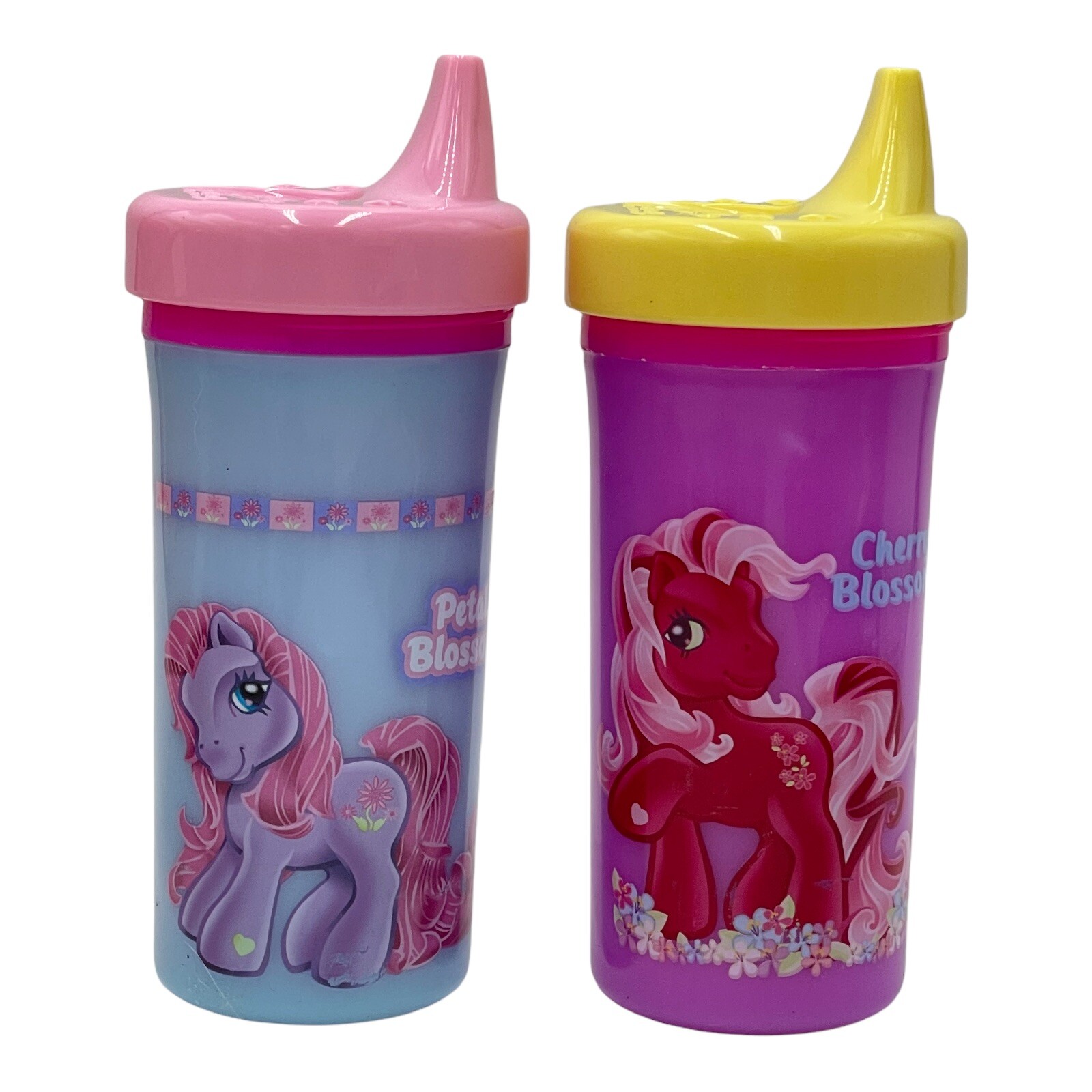 2 Pk Sippy Cup Spill Proof Nascar Tonka Strawberry Shortcake My Little Pony PICK
