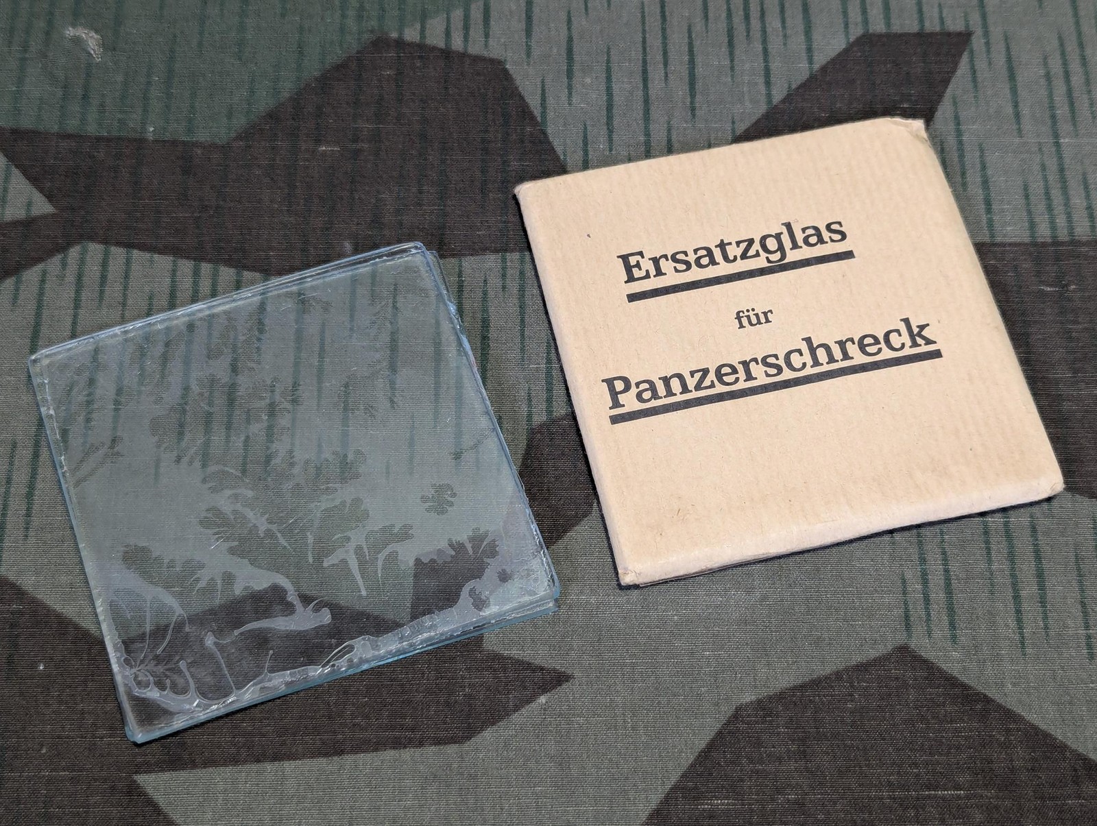 WWII German Ersatzglas für Panzerschreck Glass for Rocket Launcher Bazooka Army