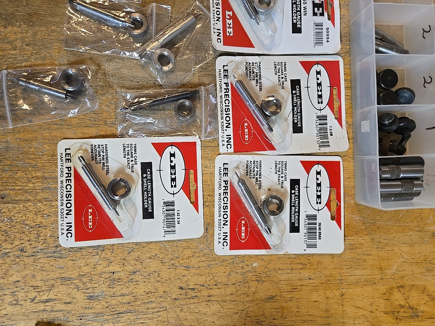 Lee Case Length Gauge & Shell Holder / Cutter And Lock Stud (Sold Individually)