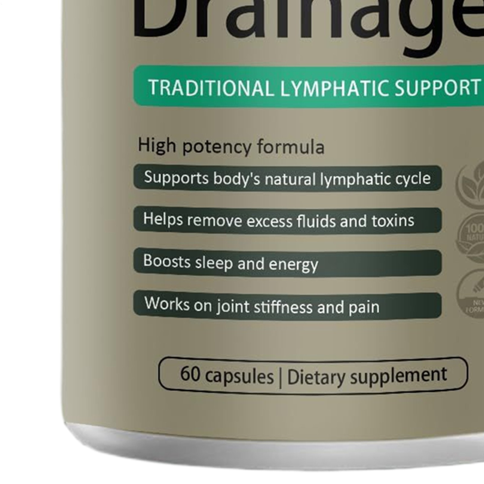 Sculptique Lymphatic Drainage Capsules- Supports Cellulite Reduction, 60 Capsule
