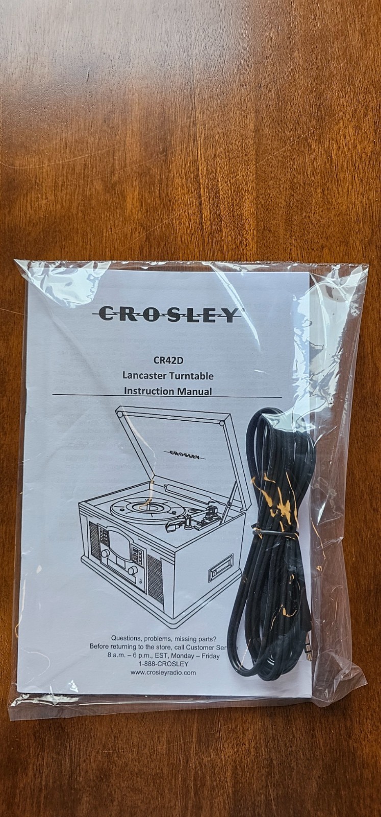 Crosley CR42D-PA Lancaster Turntable Bluetooth Record Player - Open Box Savings!