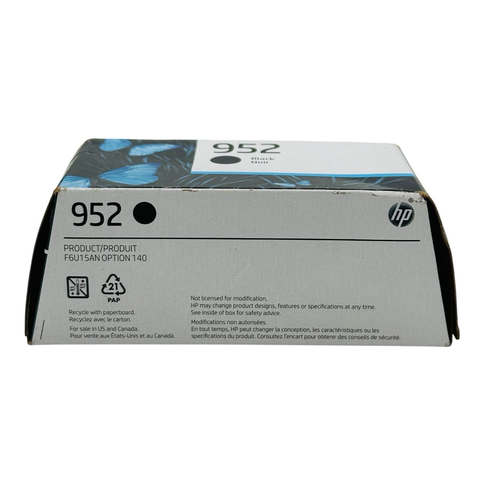 Genuine HP 952 Black Ink Cartridge F6U15AN EXP 2026 Sealed Box