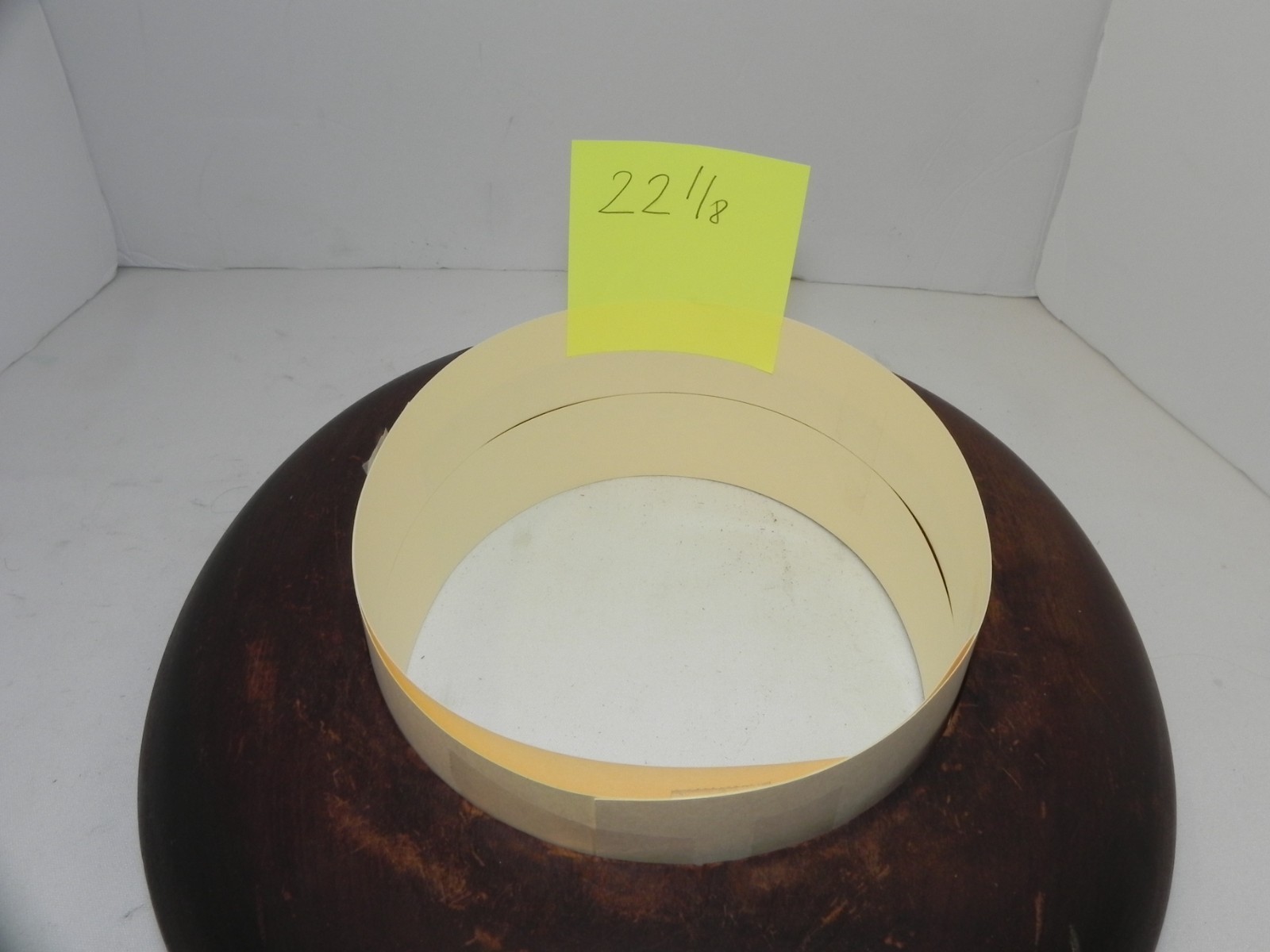 Vintage Wooden Millinery Hat Brim Mold.