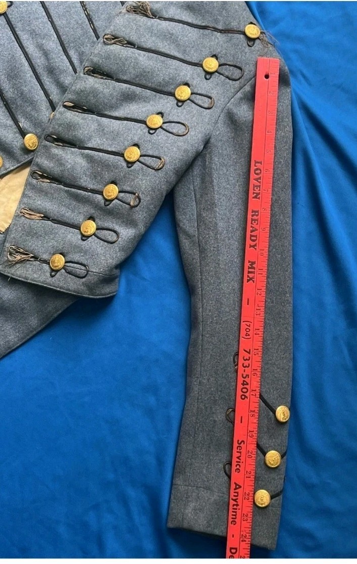 RARE ORIGINAL CIVIL WAR ERA CSA VMI COATEE UNIFORM JACKET NON DUG RELIC A+ COND