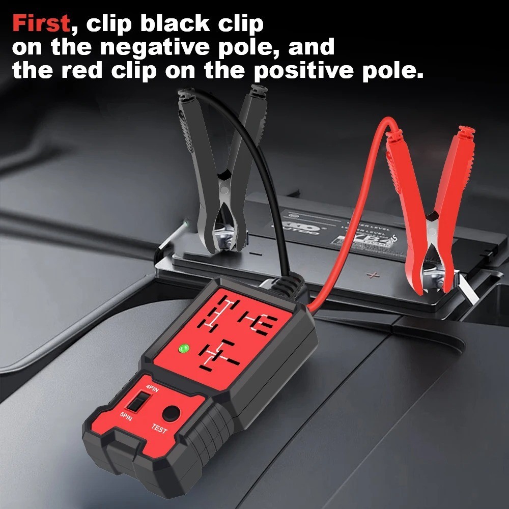 Newly-Arrived Handheld 12V Auto Relay Tester: 4 & 5 Pin Diagnostic Tool from USA