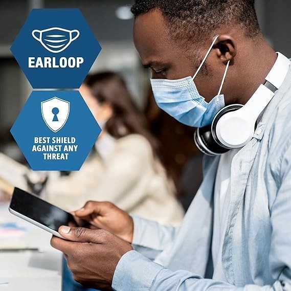 MED PRIDE Medical Disposable 3-Ply Face Masks | Breathable Earloop | 100–200 Ct