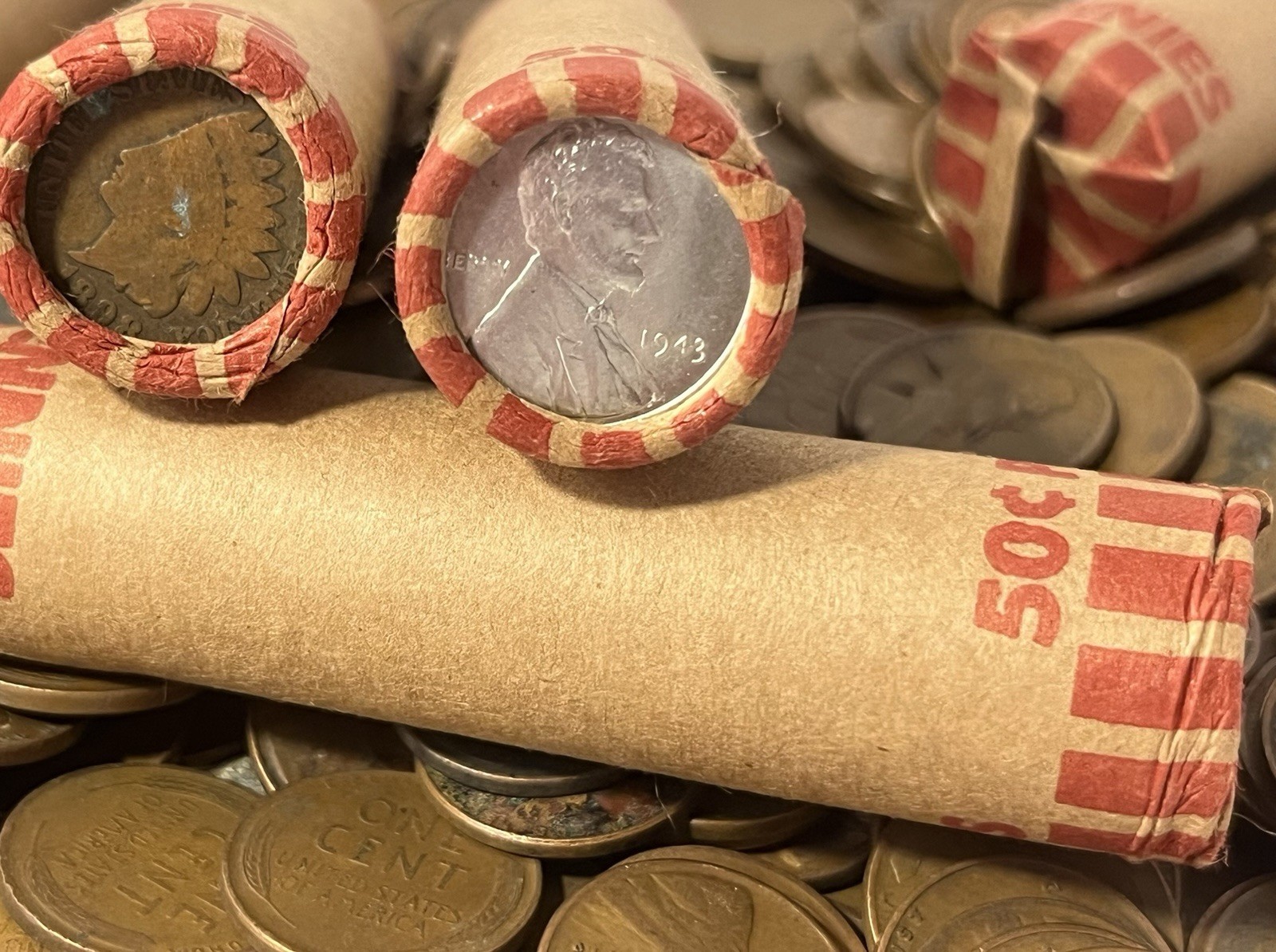UNSEARCHED Wheat Cent Rolls w/ both Indian & Steel Cent Enders 🪙🔥🪙🔥