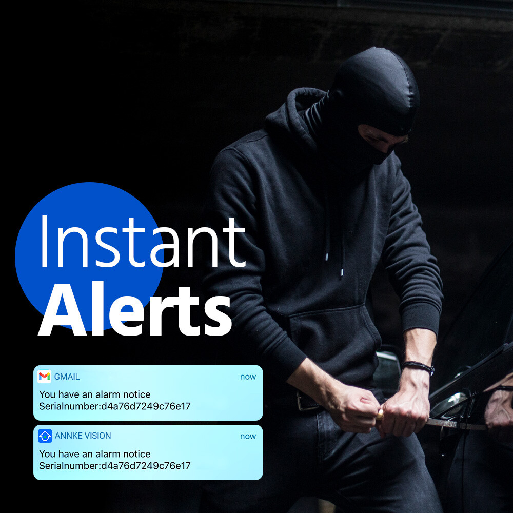 ANNKE 5MP Color POE IP Security Camera System Human Detection 8CH 8MP NVR Audio