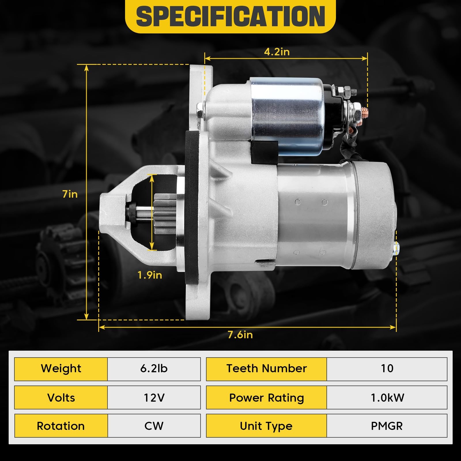 New Starter for Nissan Sentra Versa Cube 07-19 1.6L 1.8L 2.0L City Express 15-18