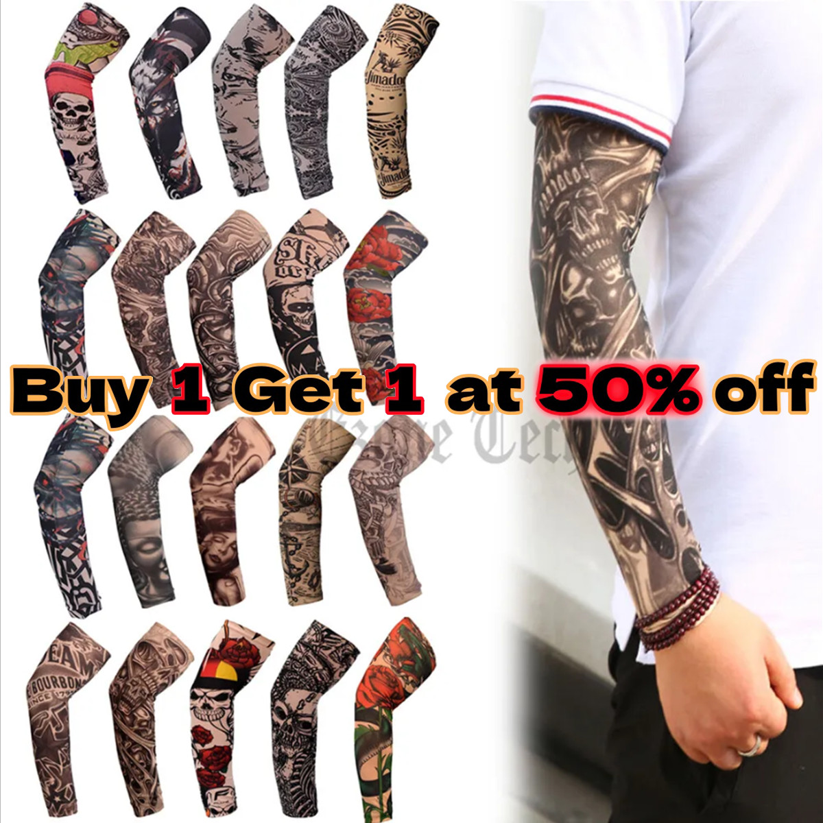 10PCS Cooling Arm Sleeves Cover UV Sun Protection Outdoor Sport Summer Men Women
