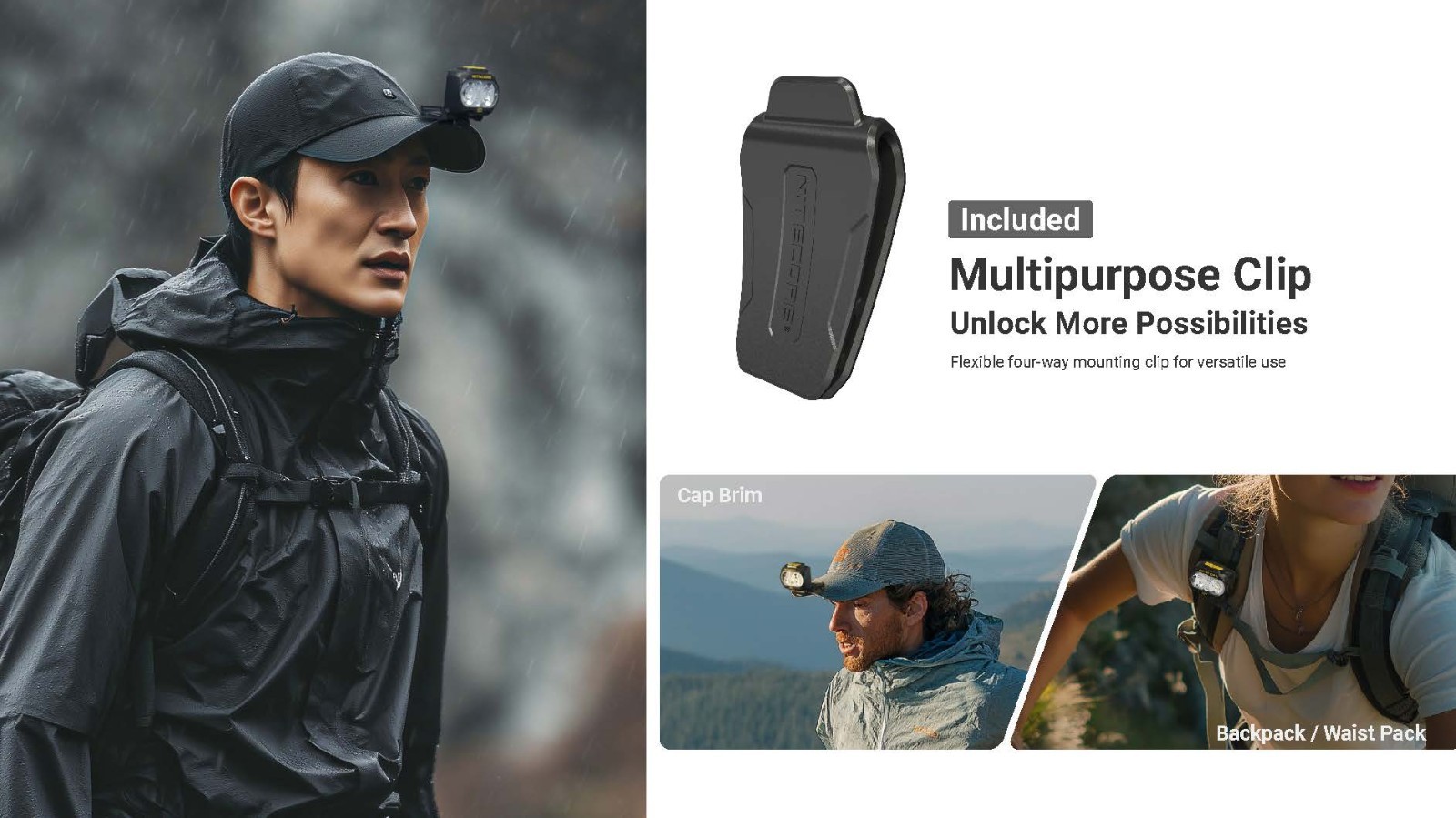 Nitecore UT27 MCT Pro 800 lumen 3 Color Temperatures Running Headlamp