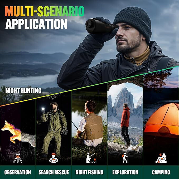 Thermal Imaging Monocular Ai Resolution 384 x 288 15mm 60Hz Thermal Night Vision